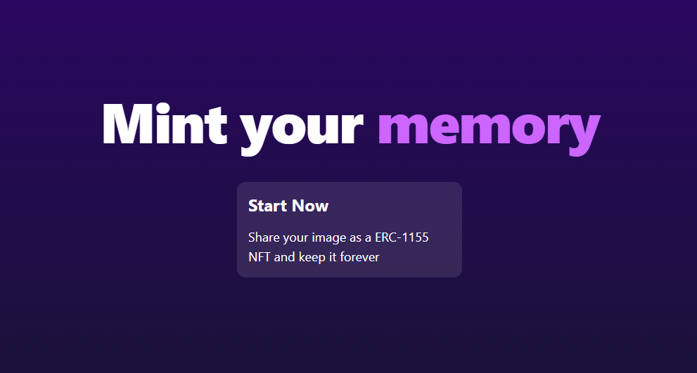 Mint Your Memory-example